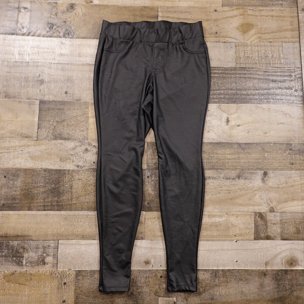 Torrid Faux Leather Leggings Women’s Size 0 Black High Rise Stretch